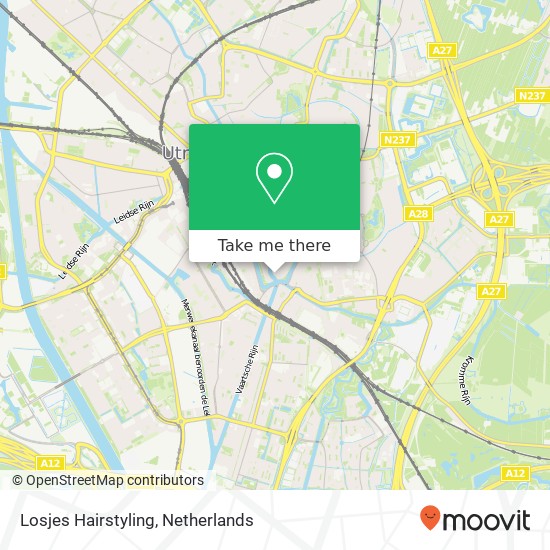 Losjes Hairstyling, Twijnstraat 73 map