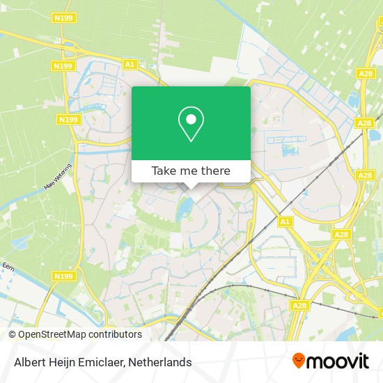 Albert Heijn Emiclaer map