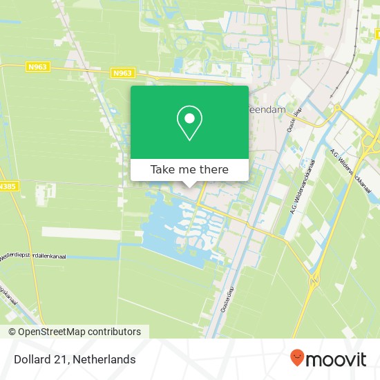 Dollard 21, 9642 JA Veendam map