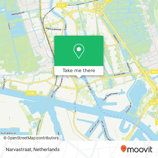 Narvastraat, Narvastraat, 1506 ND Zaandam, Nederland map