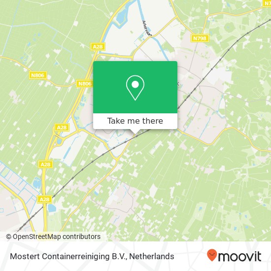 Mostert Containerreiniging B.V., Amersfoortseweg 84 Karte
