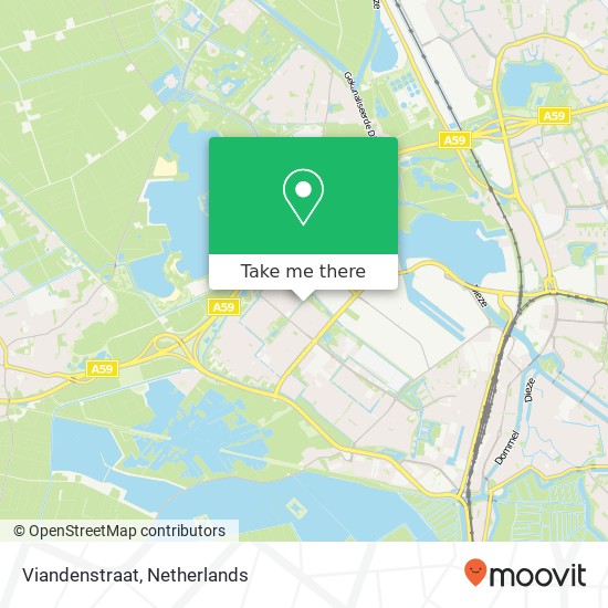 Viandenstraat, 5224 's-Hertogenbosch Karte