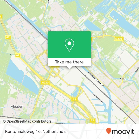 Kantonnaleweg 16, 3542 DB Utrecht map