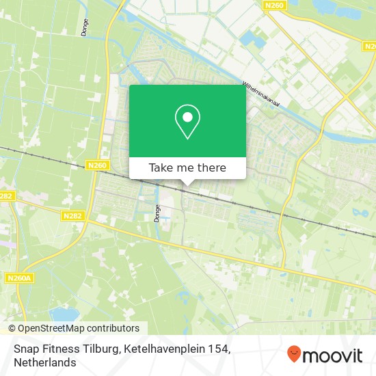 Snap Fitness Tilburg, Ketelhavenplein 154 map