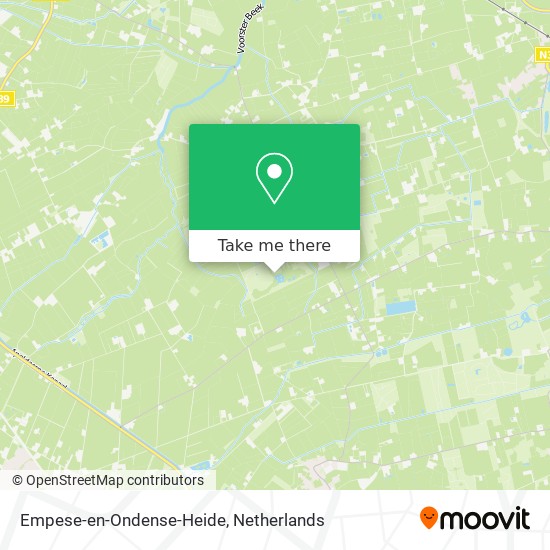 Empese-en-Ondense-Heide Karte