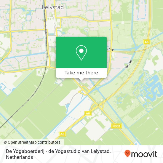 De Yogaboerderij - de Yogastudio van Lelystad, Rivierenlaan 240 map