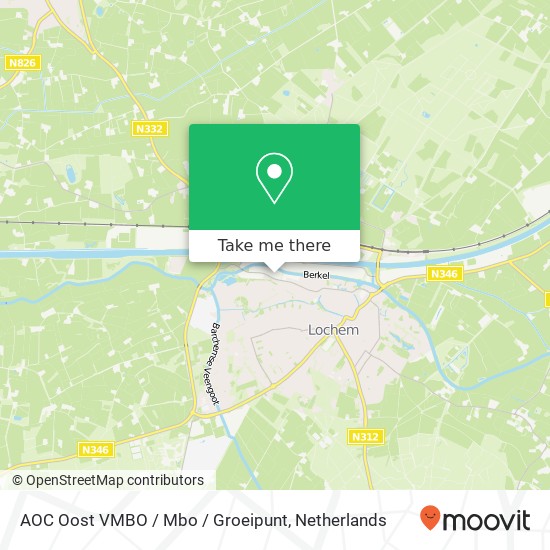 AOC Oost VMBO / Mbo / Groeipunt, Hoeflingweg 7 Karte