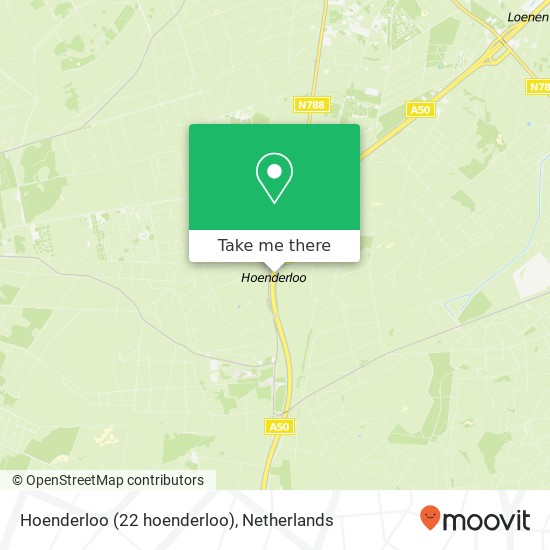 Hoenderloo (22 hoenderloo), 7371 Loenen map