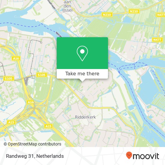 Randweg 31, 2983 AL Ridderkerk map
