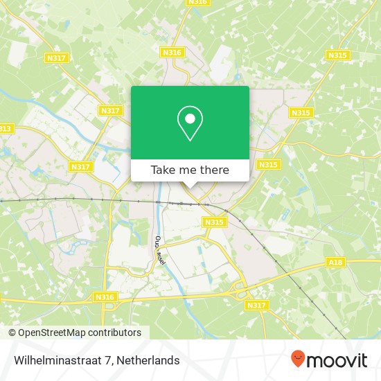 Wilhelminastraat 7, 7001 GS Doetinchem map