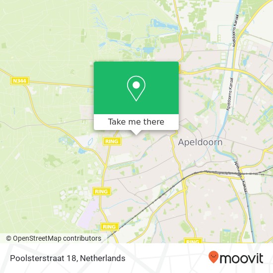 Poolsterstraat 18, 7314 KE Apeldoorn map