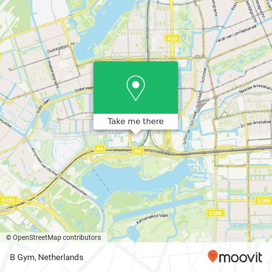 B Gym, Johan Huizingalaan 763 map