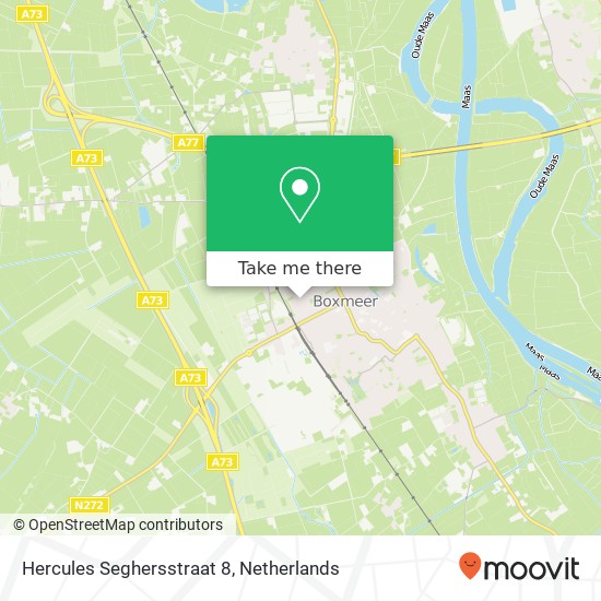 Hercules Seghersstraat 8, 5831 XL Boxmeer map