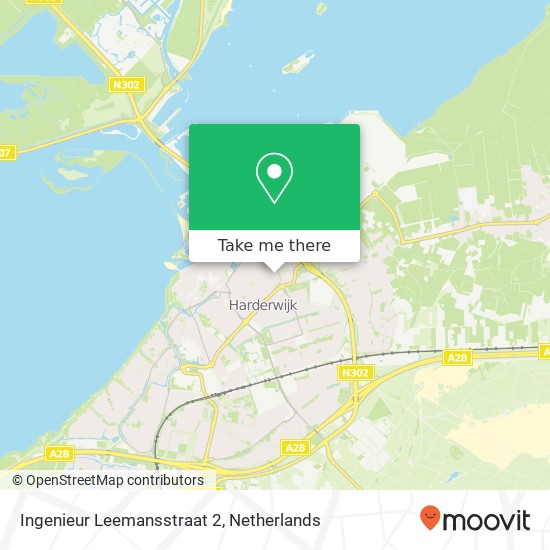 Ingenieur Leemansstraat 2, Ingenieur Leemansstraat 2, 3841 KM Harderwijk, Nederland map