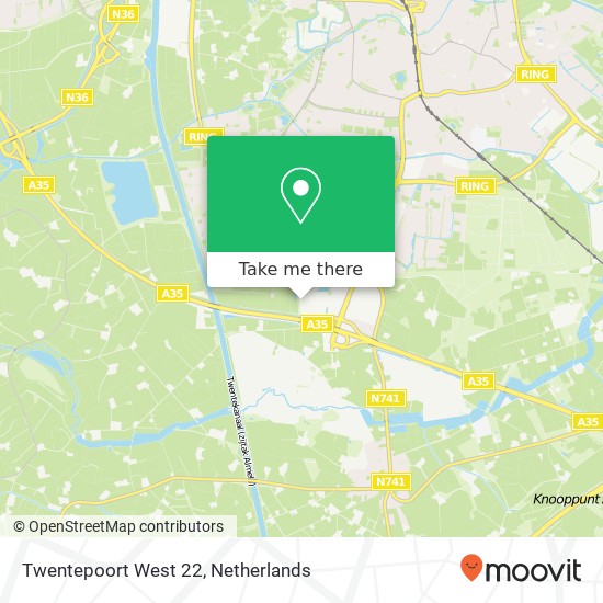 Twentepoort West 22, 7609 RD Almelo map