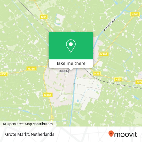 Grote Markt, 8102 CK Raalte Karte