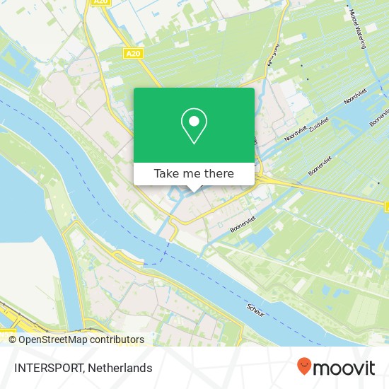 INTERSPORT, Anne de Vriesstraat 6 map