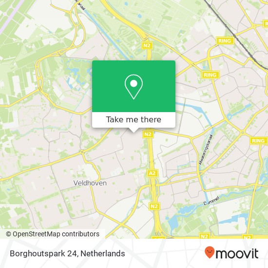 Borghoutspark 24, 5502 JZ Veldhoven map