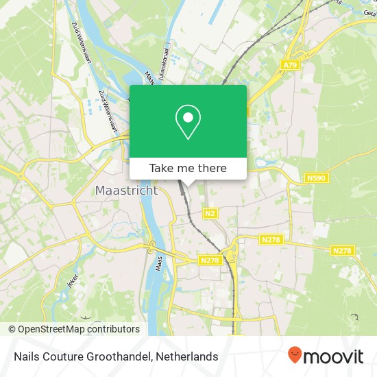Nails Couture Groothandel, Meerssenerweg 279A map