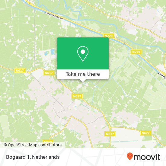 Bogaard 1, 5482 WL Schijndel map