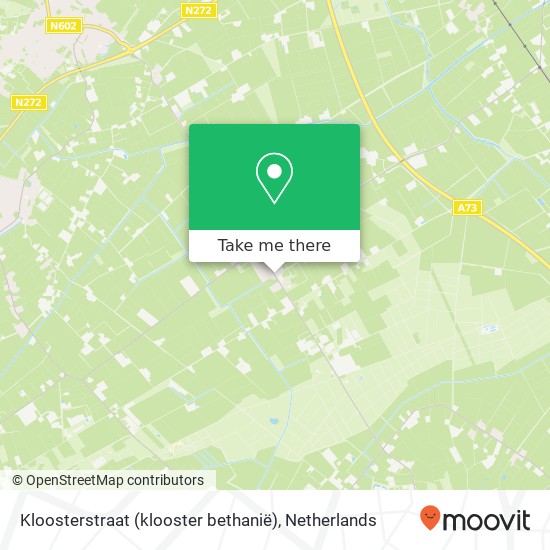 Kloosterstraat (klooster bethanië), 5844 AV Stevensbeek map