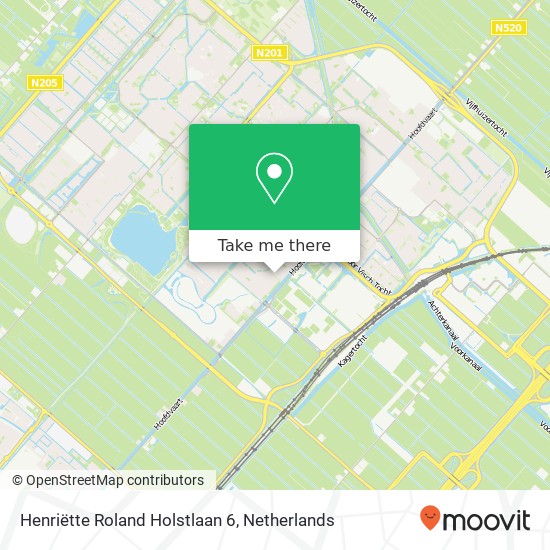 Henriëtte Roland Holstlaan 6, 2135 MX Hoofddorp map