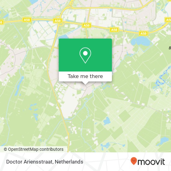 Doctor Ariensstraat, Doctor Ariensstraat, 5051 Goirle, Nederland map
