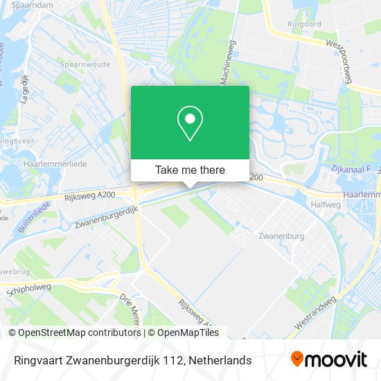Ringvaart Zwanenburgerdijk 112 map