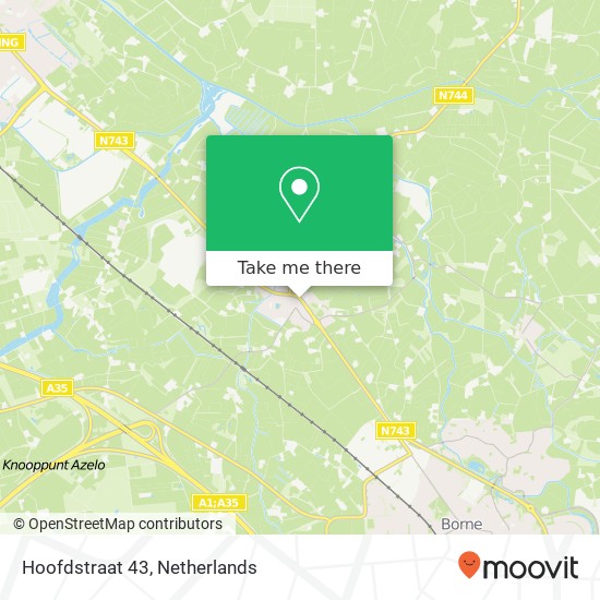 Hoofdstraat 43, Hoofdstraat 43, 7625 PB Zenderen, Nederland map