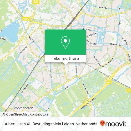 Albert Heijn XL Bevrijdingsplein Leiden, Bevrijdingsplein 50 Karte