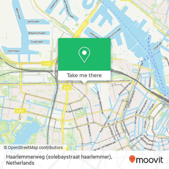 Haarlemmerweg (solebaystraat haarlemmer), 1055 ZP Amsterdam map