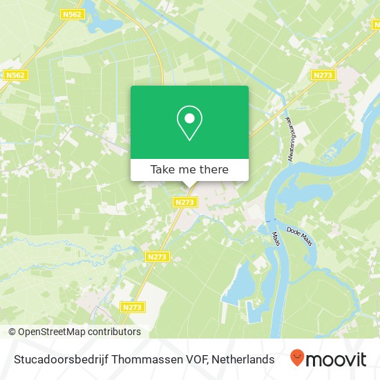 Stucadoorsbedrijf Thommassen VOF, Napoleonsweg 64 map