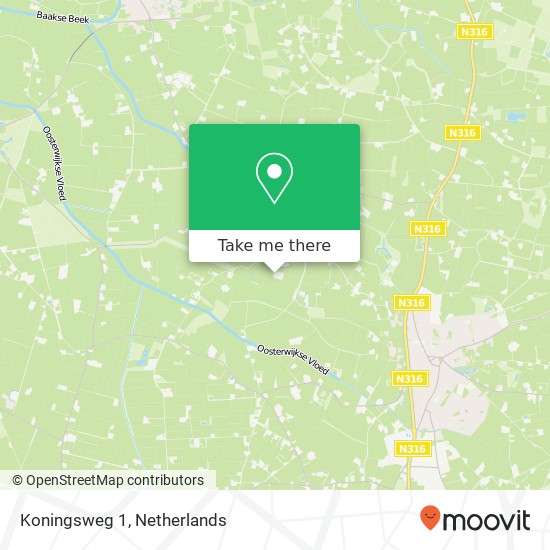 Koningsweg 1, 7255 KR Hengelo map