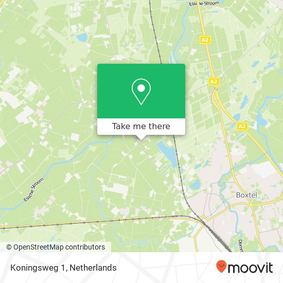 Koningsweg 1, 5296 KV Esch Karte