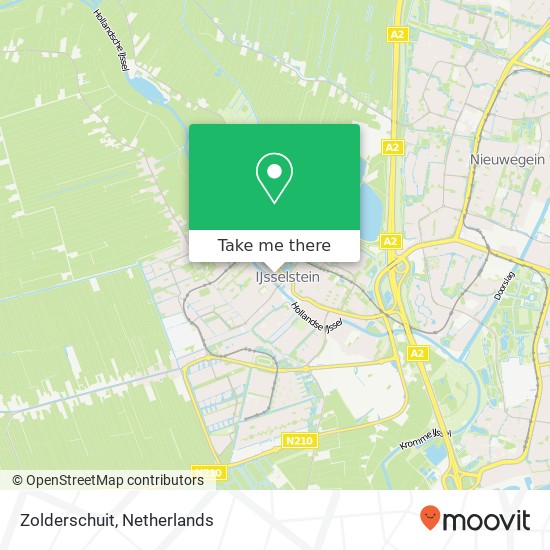 Zolderschuit, Zolderschuit, 3402 IJsselstein, Nederland Karte
