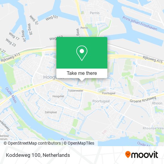 Koddeweg 100 map