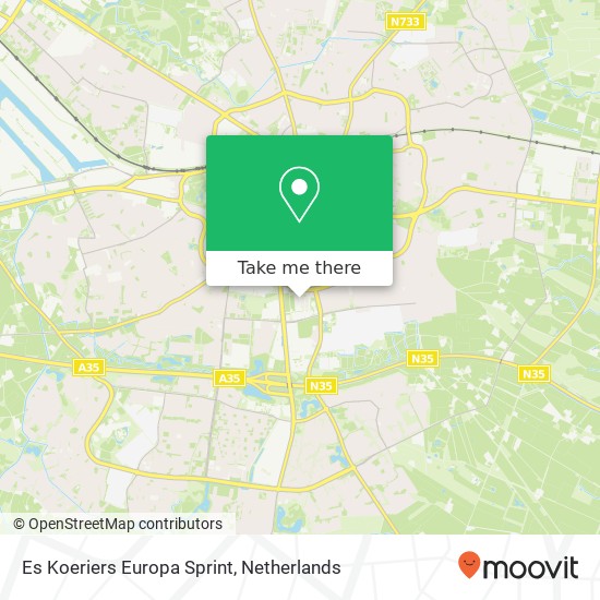 Es Koeriers Europa Sprint, Eeftinksweg 35 Karte