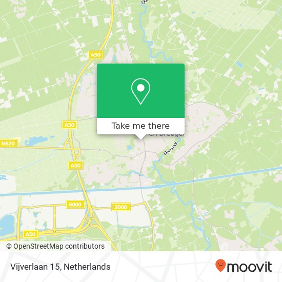 Vijverlaan 15, 5691 ER Son map