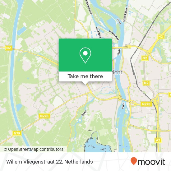 Willem Vliegenstraat 22, Willem Vliegenstraat 22, 6214 AT Maastricht, Nederland map
