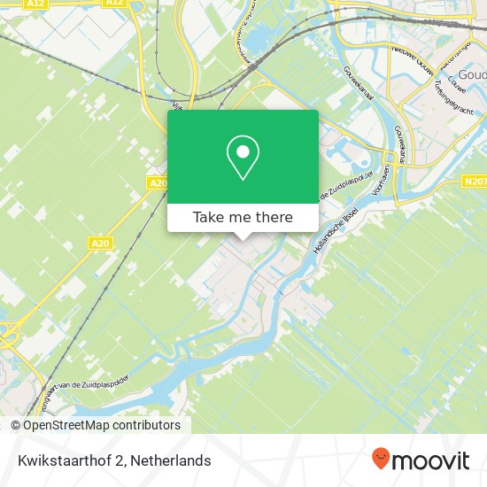 Kwikstaarthof 2, 2841 NV Moordrecht Karte
