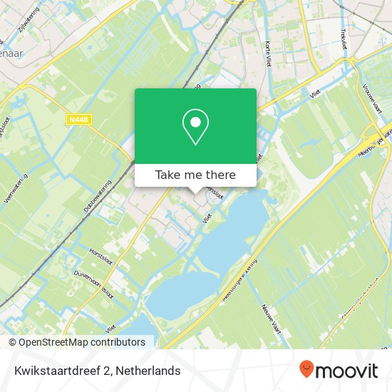 Kwikstaartdreef 2, 2251 NJ Voorschoten map