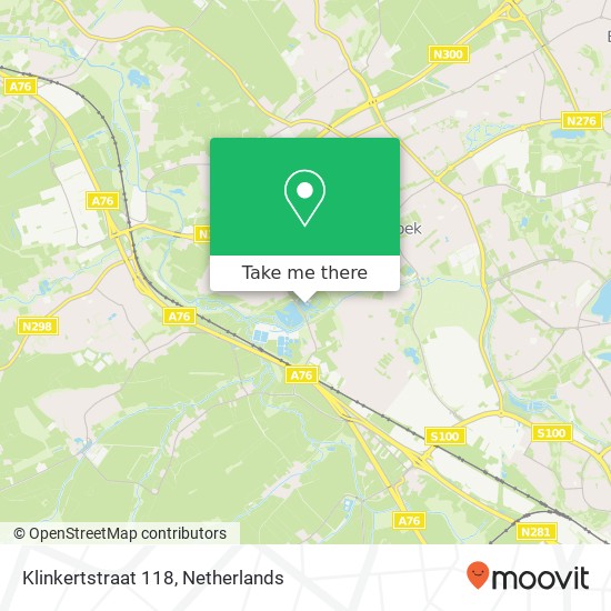 Klinkertstraat 118, Klinkertstraat 118, 6433 PB Hoensbroek, Nederland map