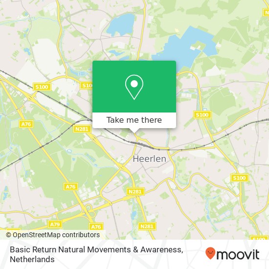 Basic Return Natural Movements & Awareness, Kloosterweg 1 map