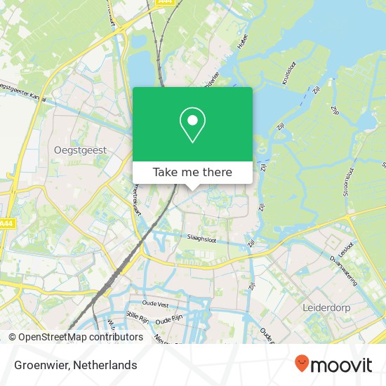 Groenwier, Groenwier, 2318 Leiden, Nederland Karte