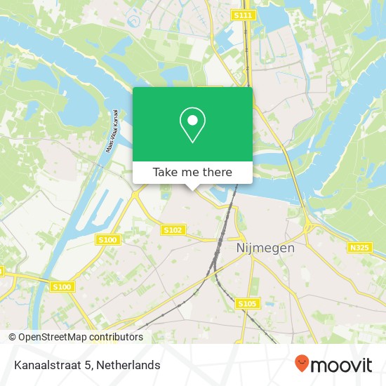 Kanaalstraat 5, 6541 XJ Nijmegen Karte