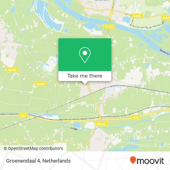 Groenendaal 4, 4041 XX Kesteren map