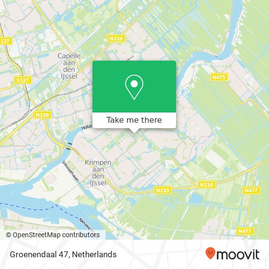 Groenendaal 47, 2922 CJ Krimpen aan den IJssel map