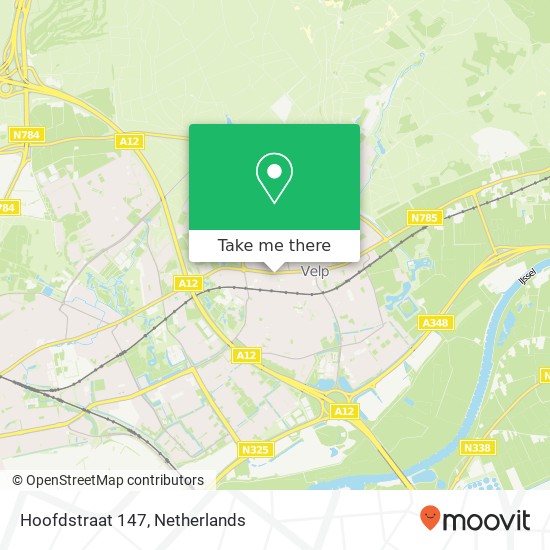 Hoofdstraat 147, 6881 TG Velp map