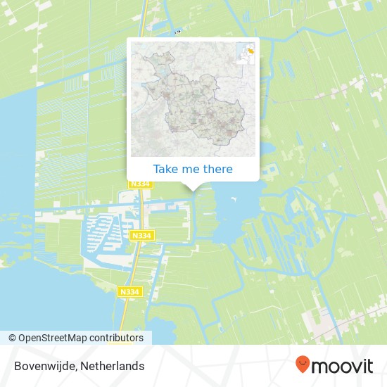 Bovenwijde, 8355 BS Giethoorn Karte