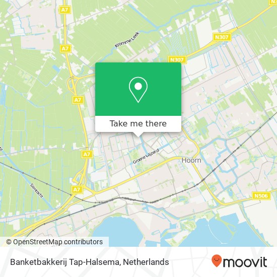 Banketbakkerij Tap-Halsema, De Huesmolen 8 map